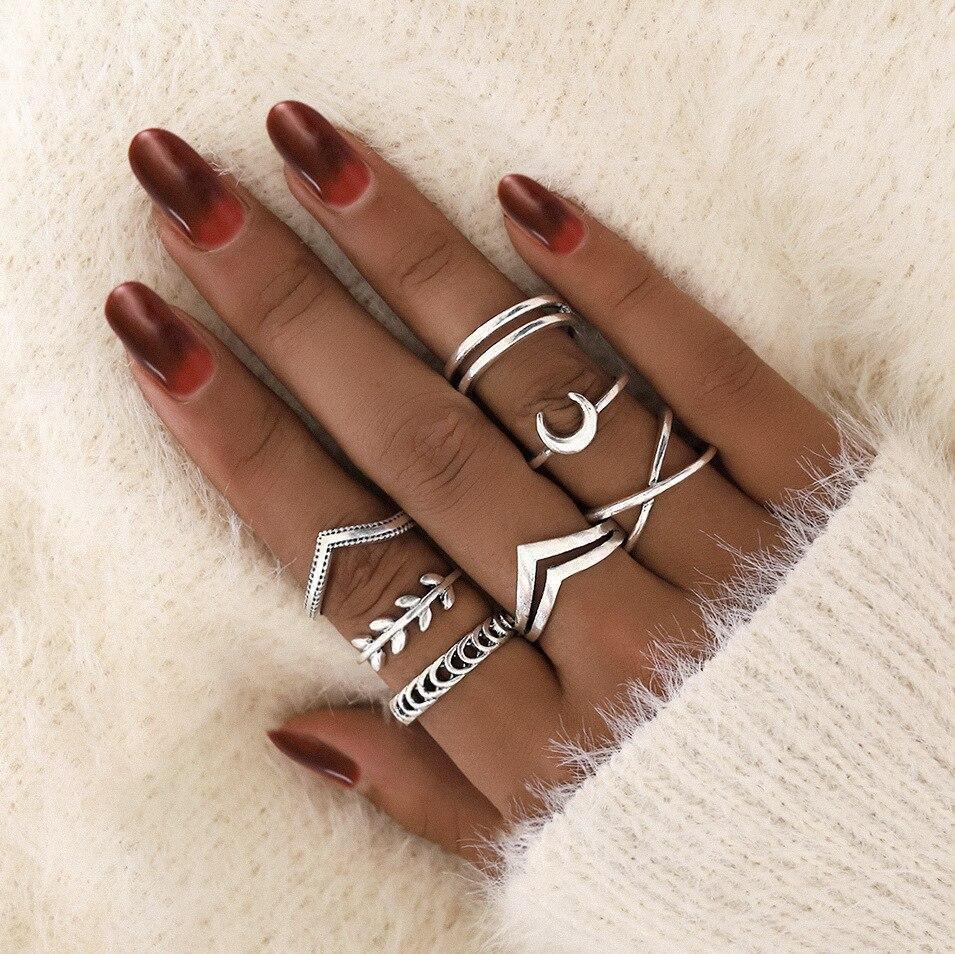 Vintage Silver Ring Set