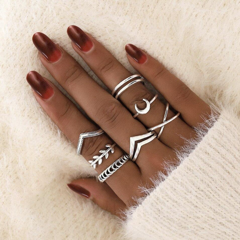 Vintage Silver Ring Set