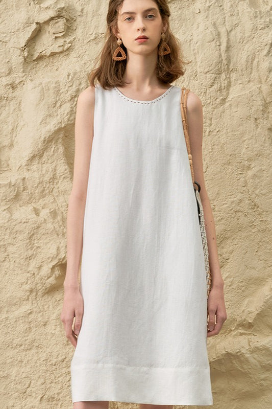 Tencel Linen Midi Dress