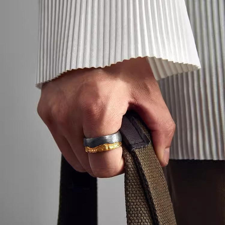Gold Textured Ring