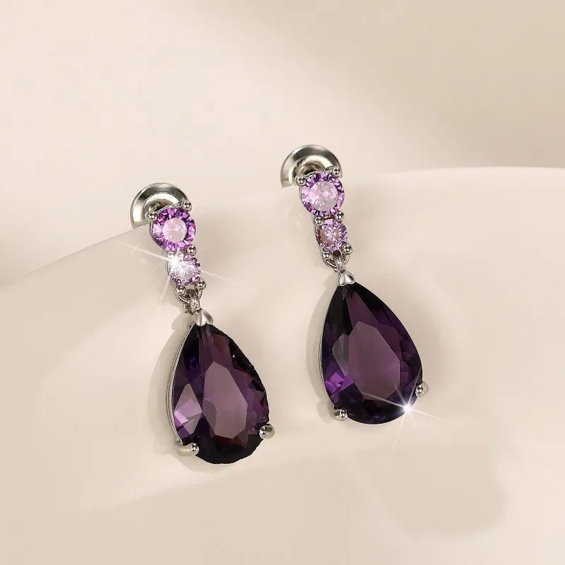 Elegant Amethyst Earrings