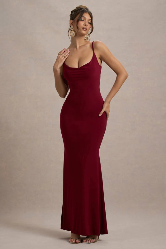 Veloria™ Luxe Lace-back Maxi Dress — Command Every Room With Irresistible Confidence and Timeless Elegance