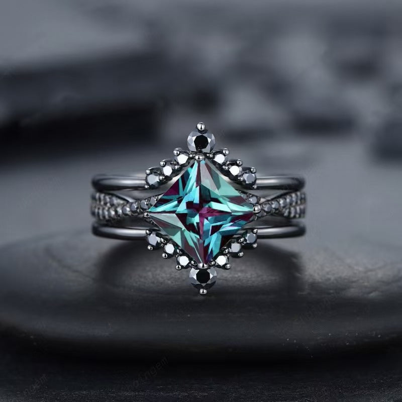 Elegant Mystic Topaz Ring