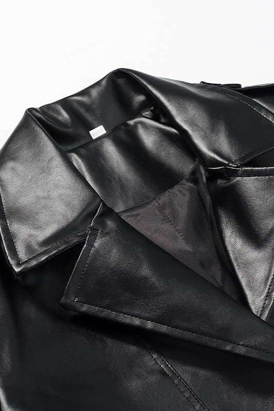 Style Single Breast Belted Overcoat