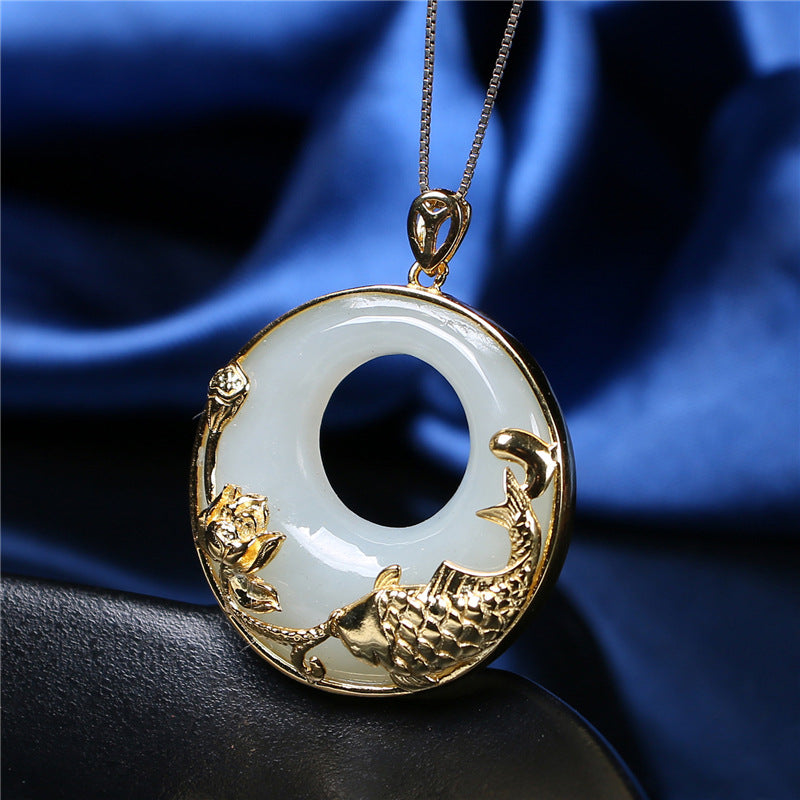 Elegant Jade Pendant Necklace