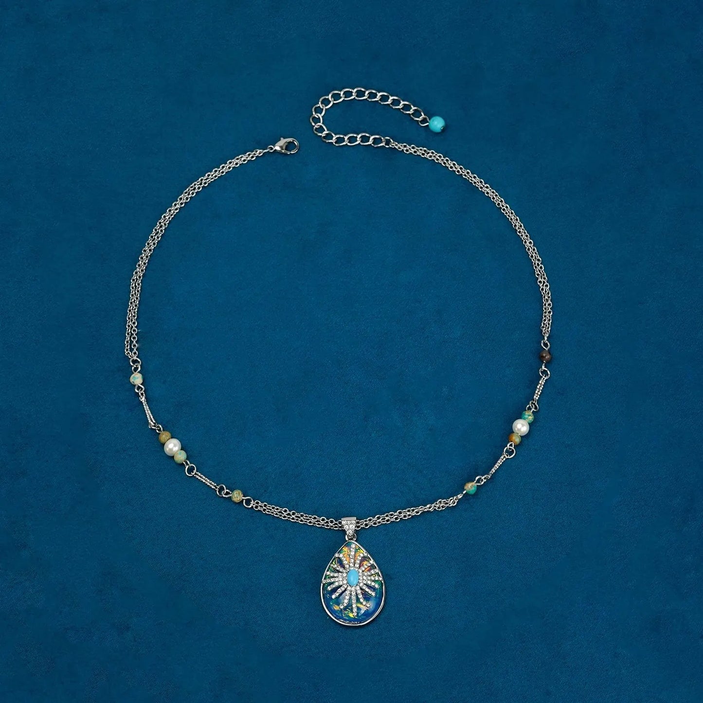 Elegant Turquoise Pendant Necklace