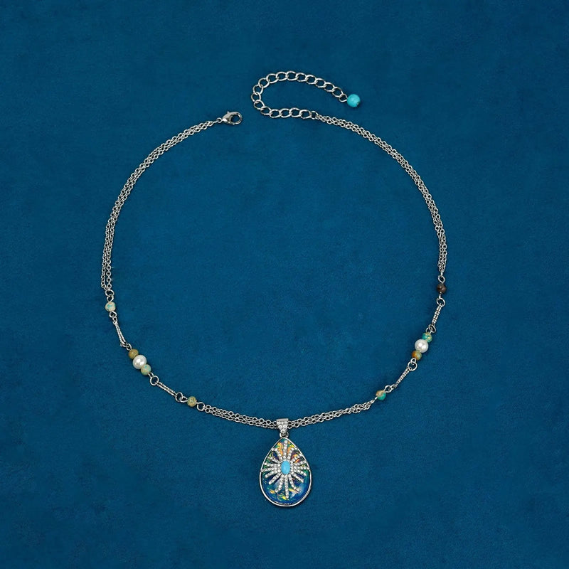 Elegant Turquoise Pendant Necklace