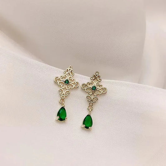 Elegant Emerald Earrings