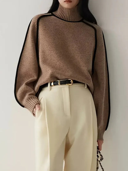 Half Turtleneck Knitted Sweater