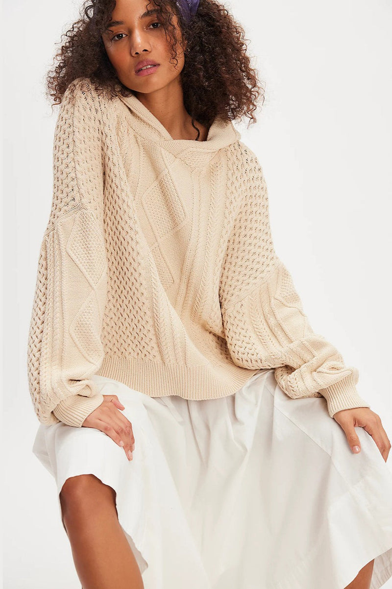 Hooded Knit Sweater