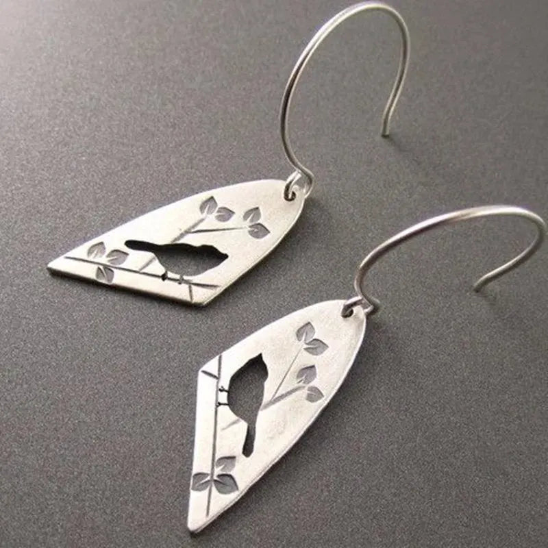Elegant Bird Dangle Earrings
