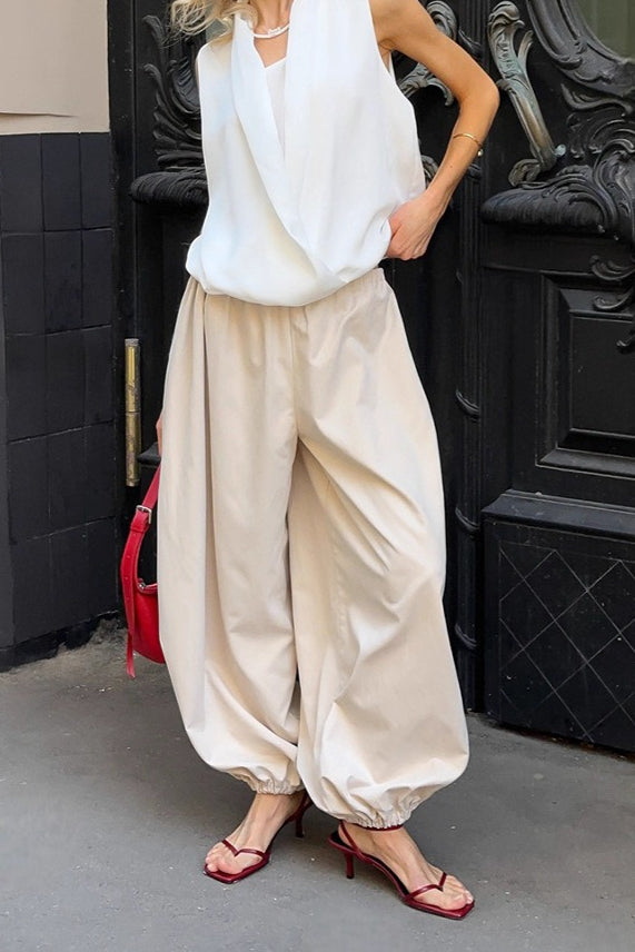Street Cotton Lantern Loose Pants