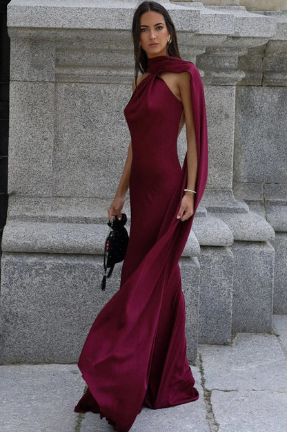 Simple Tie Strap Maxi Dress