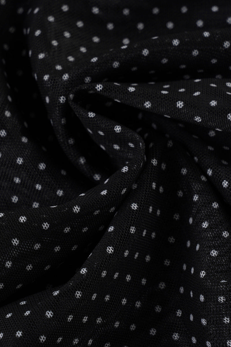 Retro Polka Dot Tie Mini Skirt