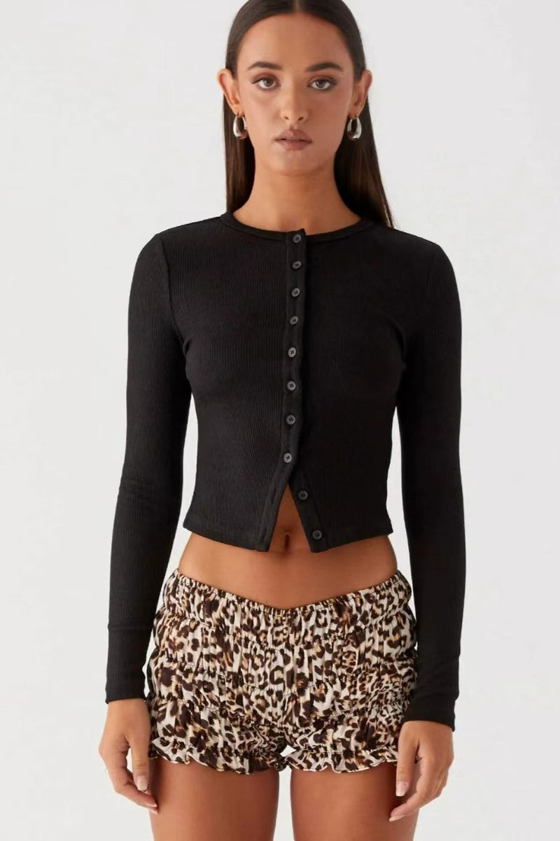 Minimalist Button Cardigan
