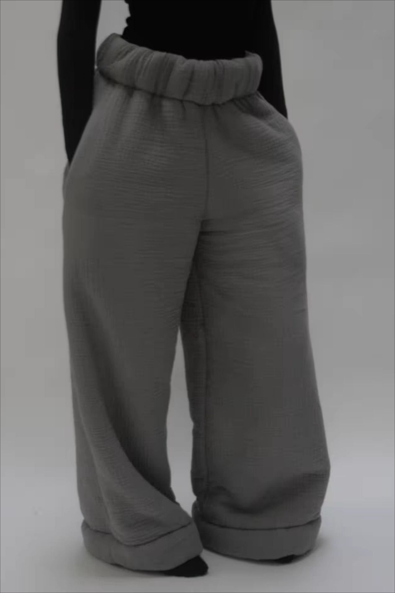 Warm Fleece Lined Knit Pants