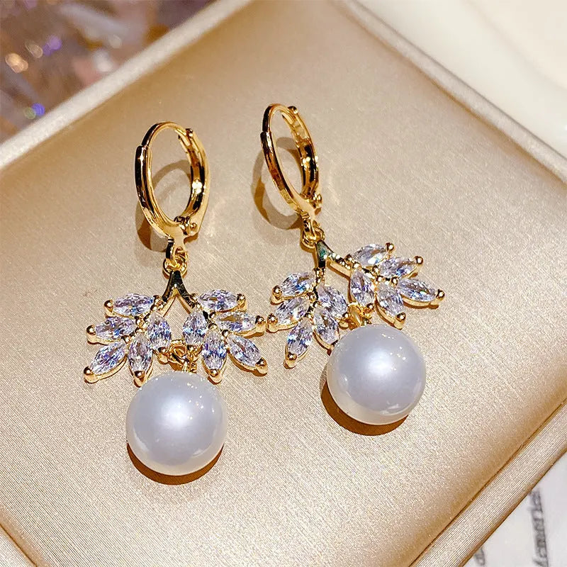 Elegant Pearl Drop Earrings