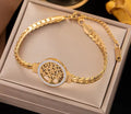 Crystal Bangle Gold