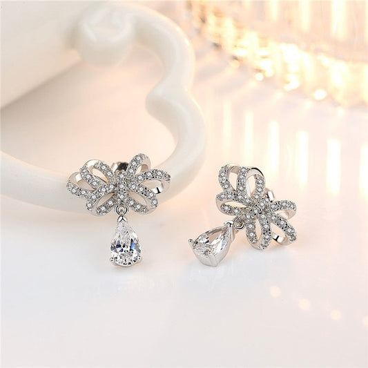 Elegant Crystal Teardrop Dangle