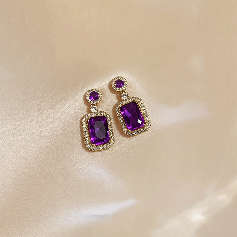 Elegant Amethyst Earrings