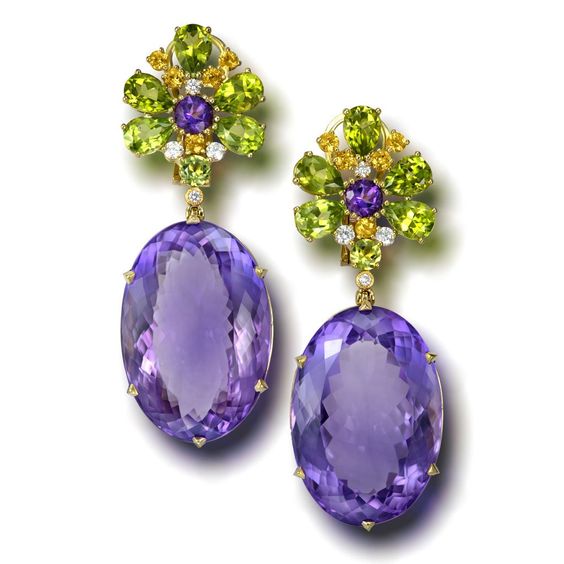 Vintage Purple Glass Green