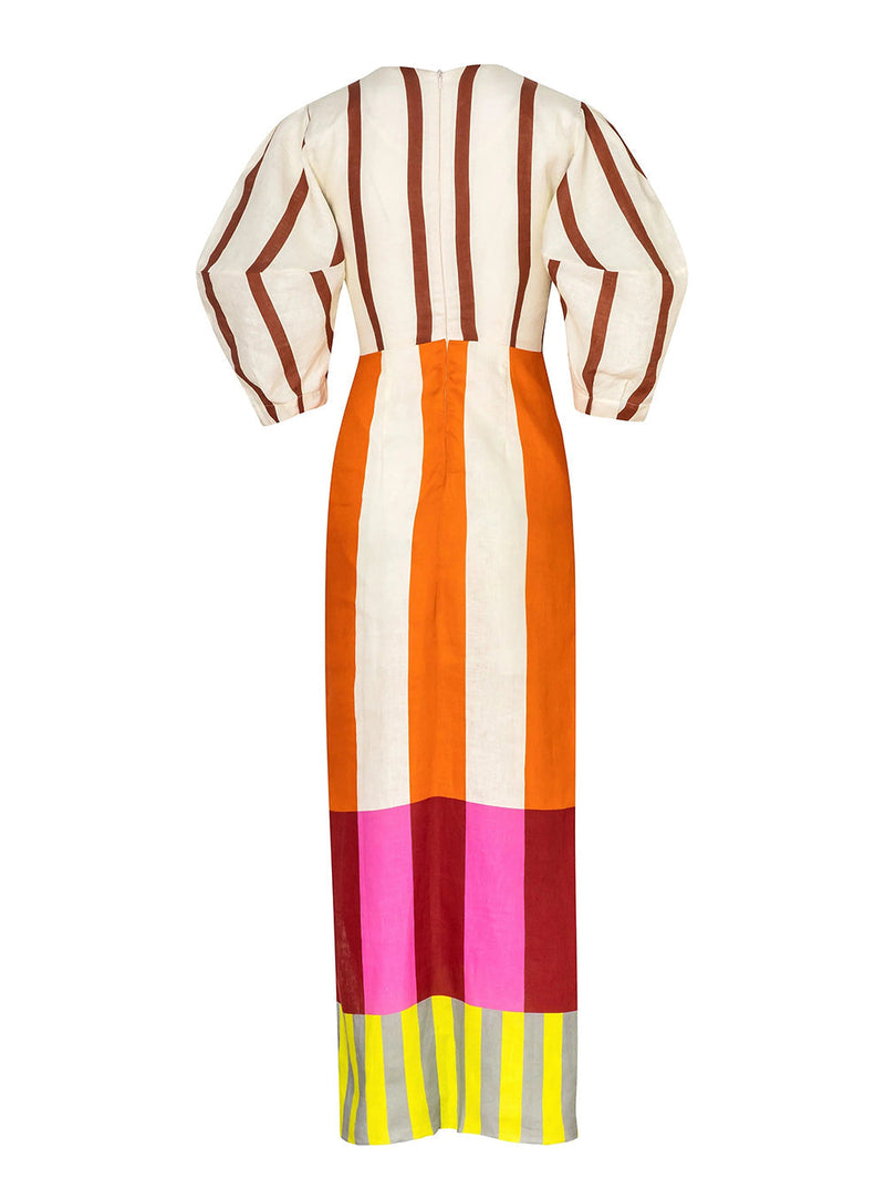 Gaia Puff Sleeve Maxi Dress