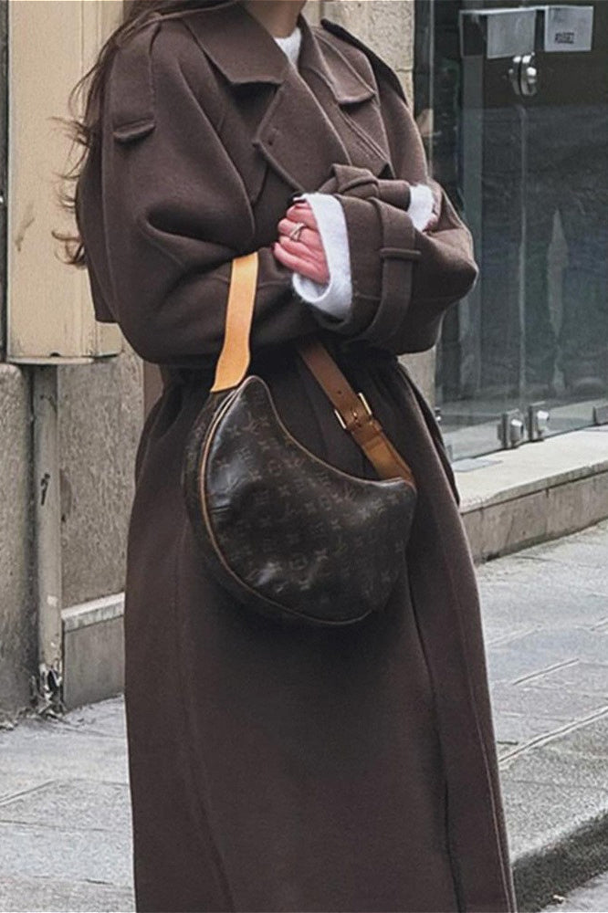 Color Longline Long Sleeve Overcoat
