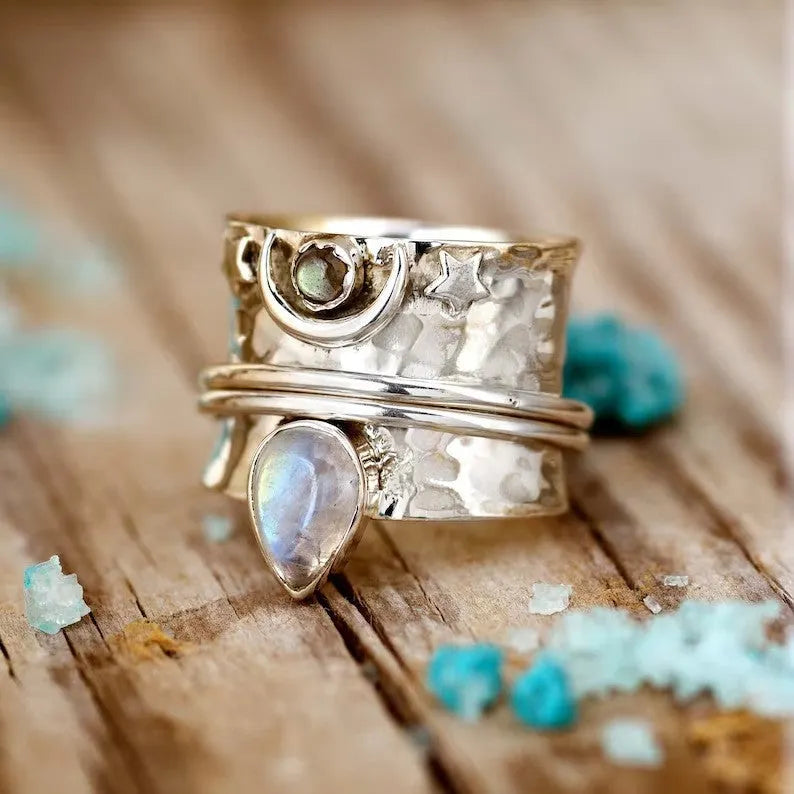 Bohemian Moonstone Ring