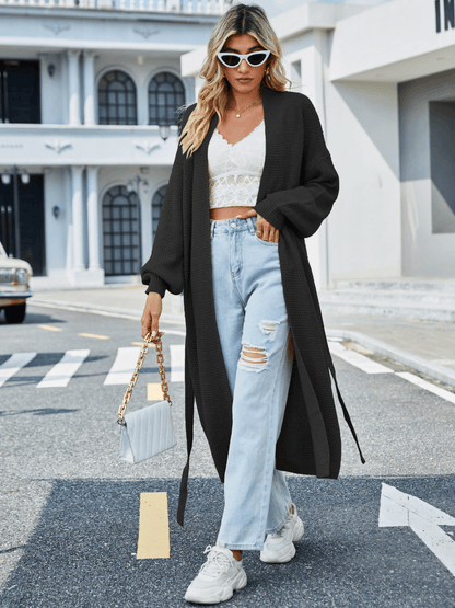 Fireside Lounge Cardigan - Black