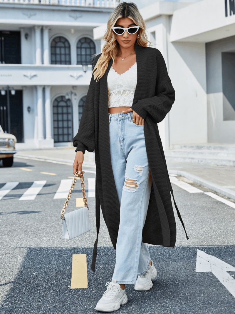 Fireside Lounge Cardigan - Black