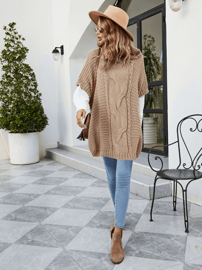 Milligan Oversized Turtleneck Sweater - Khaki