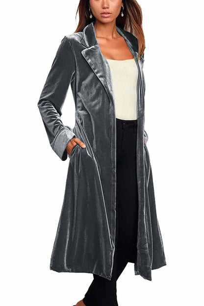 Gold Velvet Cardigan
