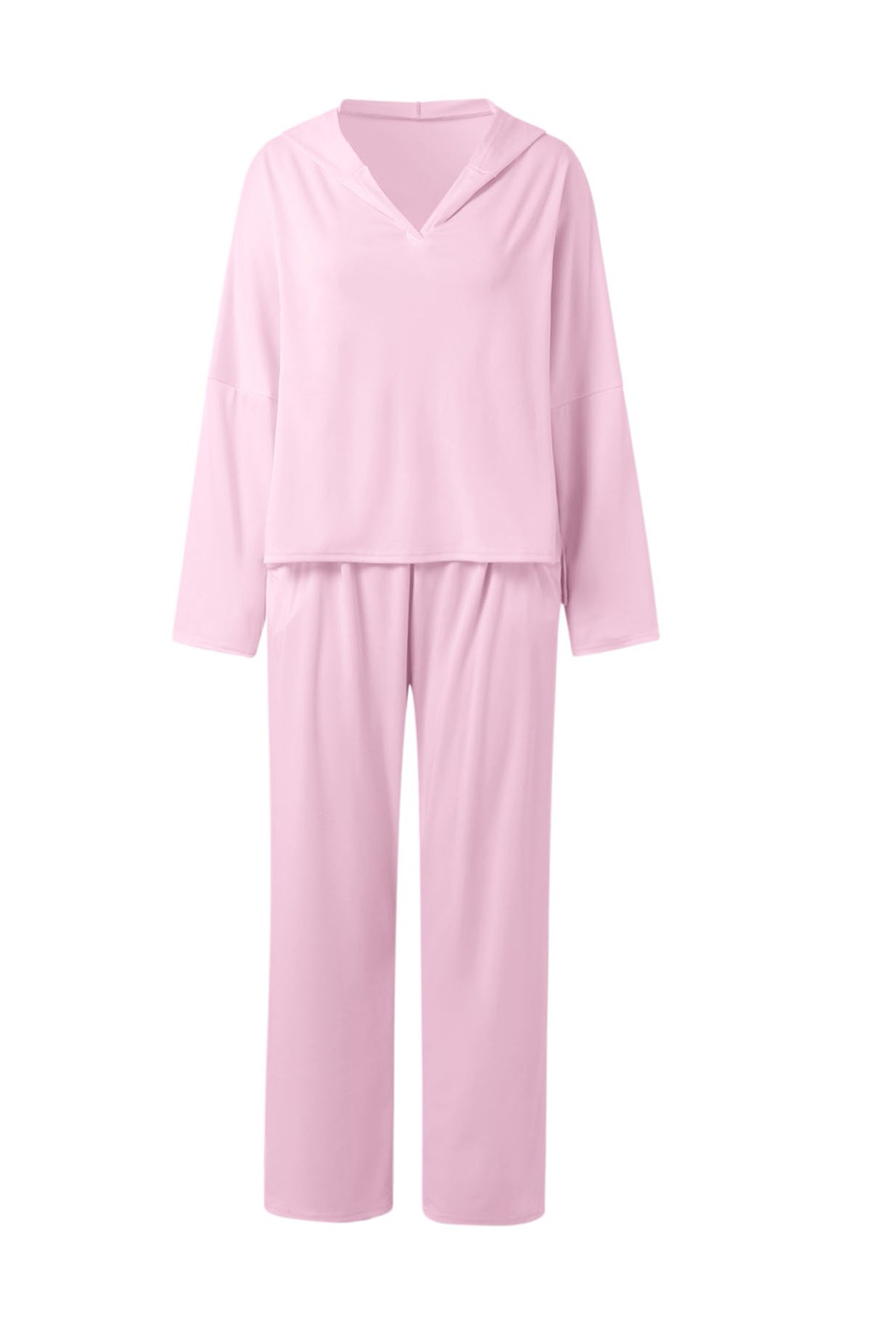 Color Hoodie Haren Pants Set