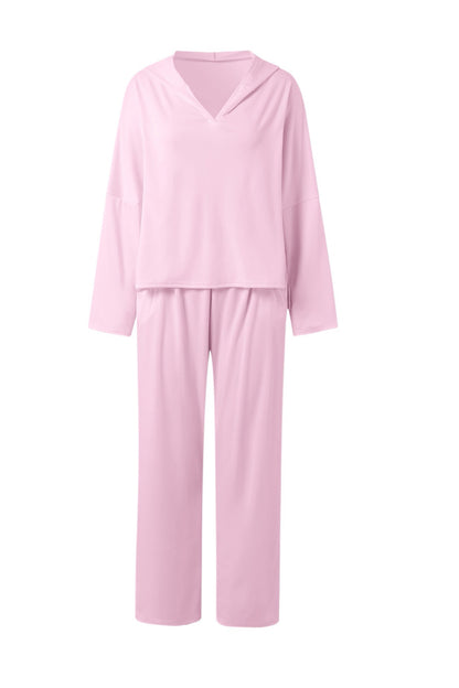 Color Hoodie Haren Pants Set