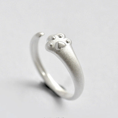 Modern Paw Print Ring