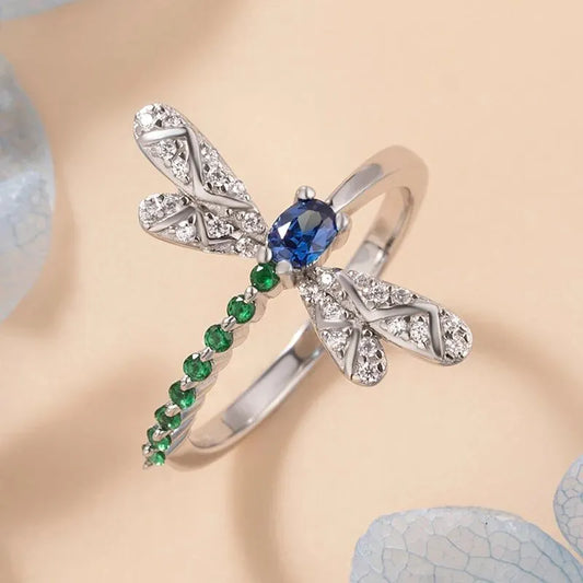 Elegant Dragonfly Ring