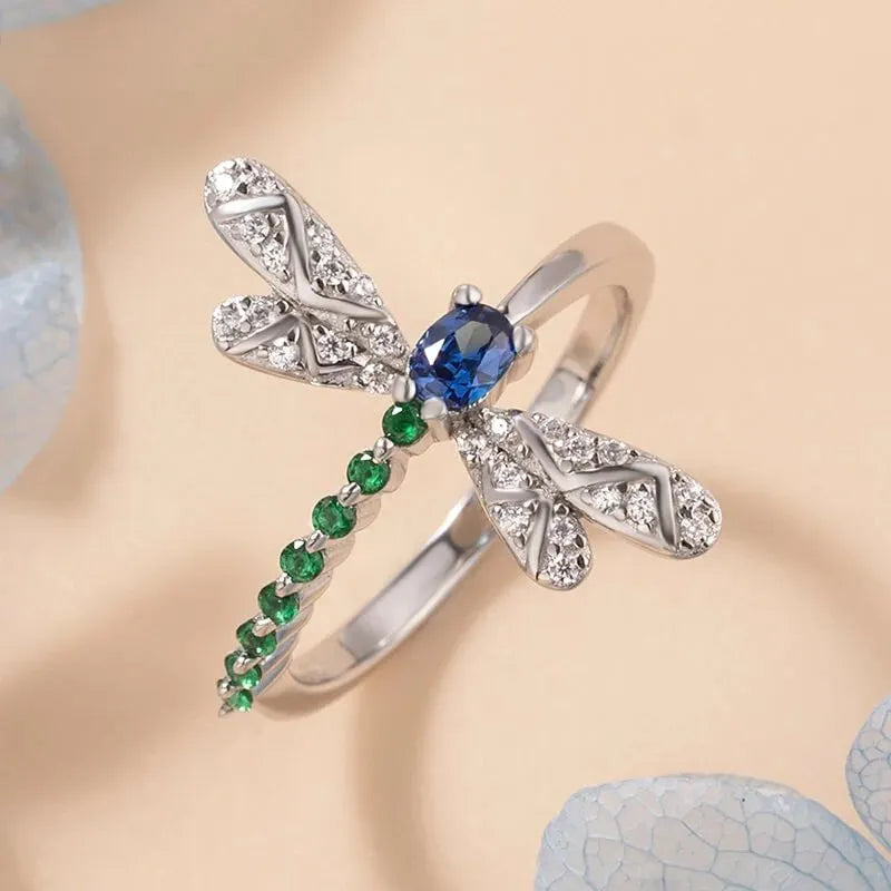 Elegant Dragonfly Ring