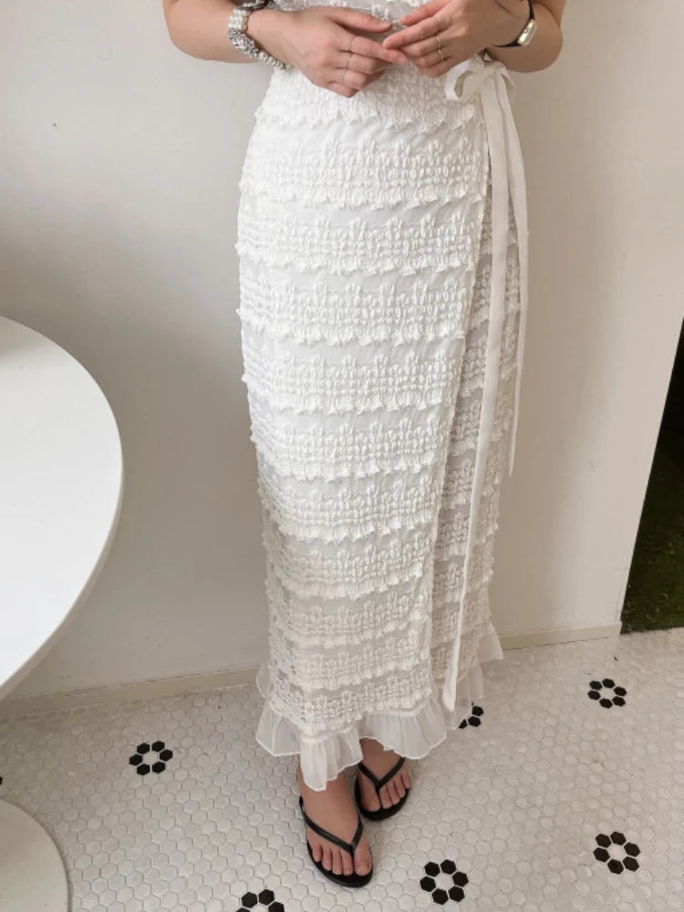 Bodycon Dress Summer V-neck Short Sleeve Korean Long Dresses White Black Long Robe