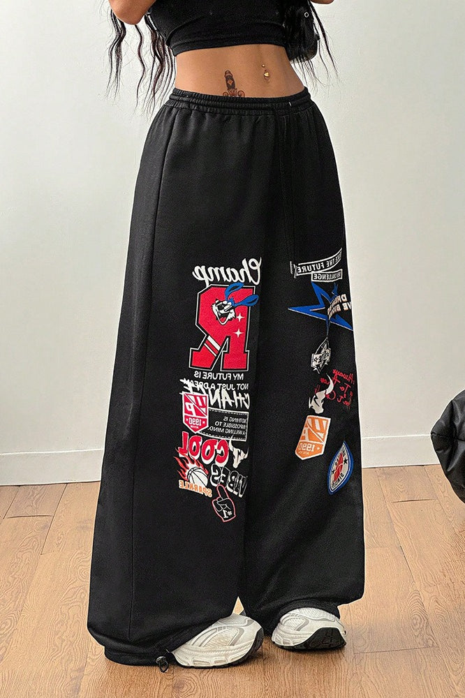 Printed Hip Hop Loose Pants