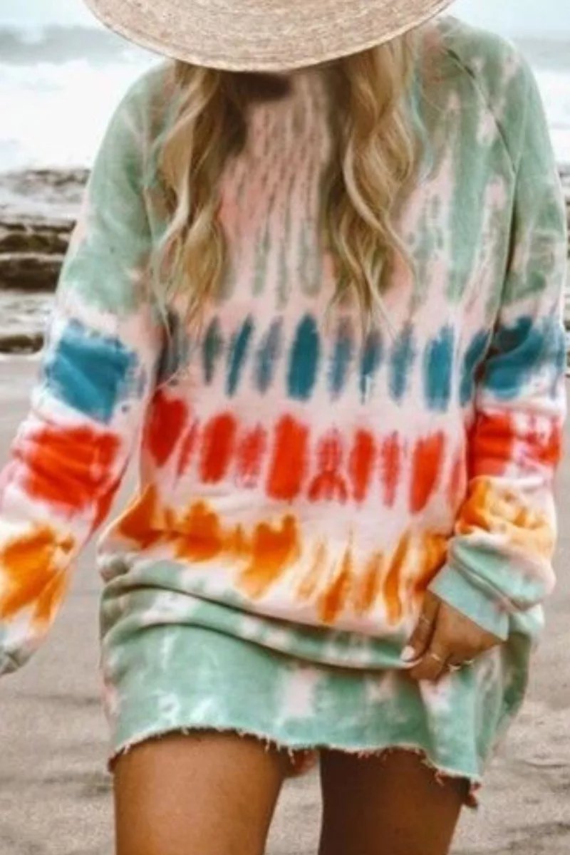 Tie-dye Mini Dress(4 Colors)