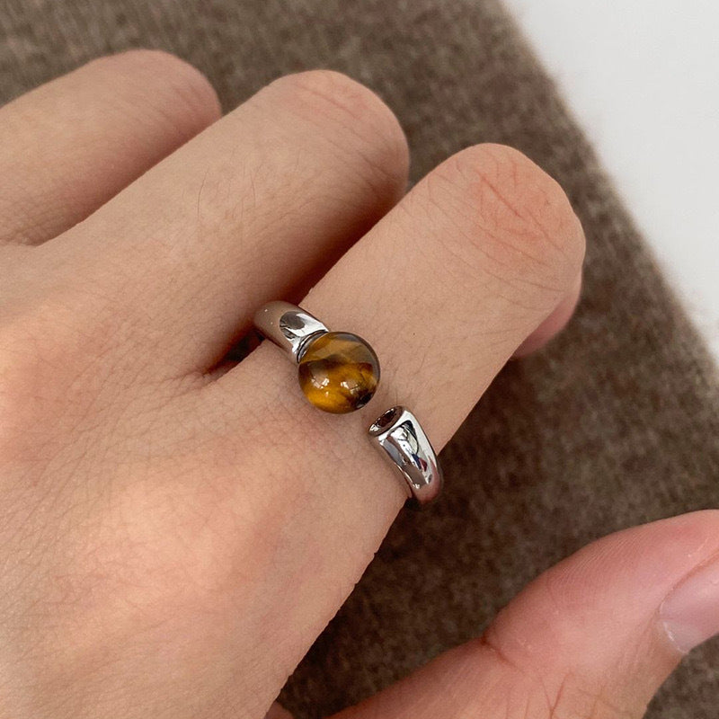 Elegant Amber Ring