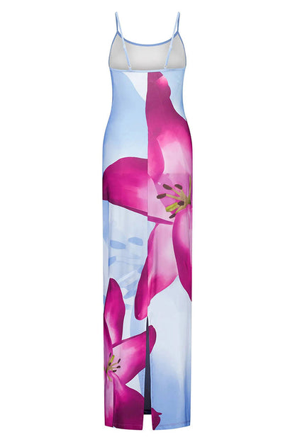 Romantic Beginnings Lily Slip Stretch Vacation Maxi Dress