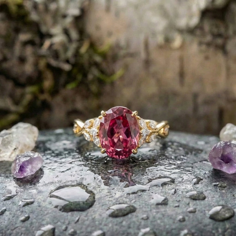 Elegant Ruby Marquise Ring