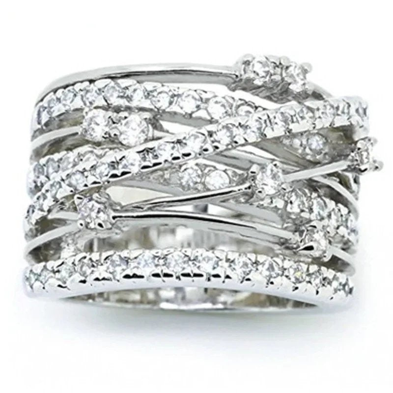 Elegant Crystal Statement Ring