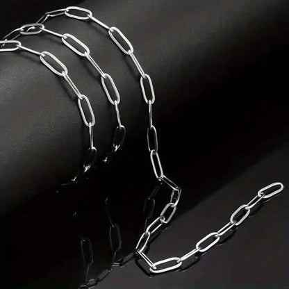 Stainless Steel Rectangular Cross Necklace