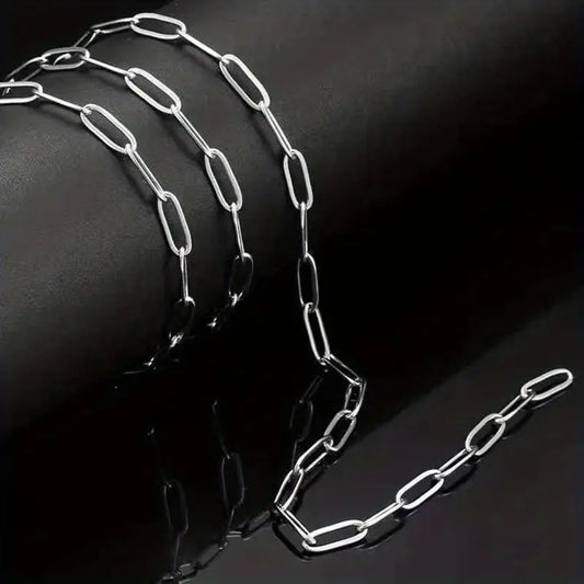 Stainless Steel Rectangular Cross Necklace