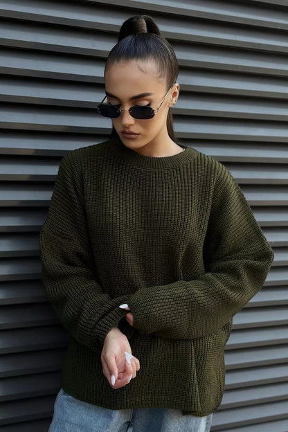 Crew Neck Loose Sweater