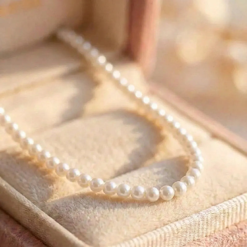 Silver Pearl Necklace