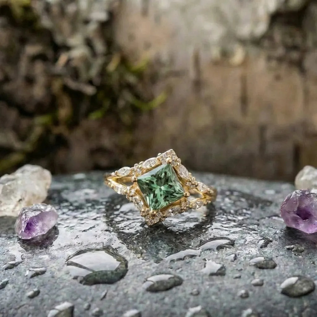 Elegant Green Stone Ring