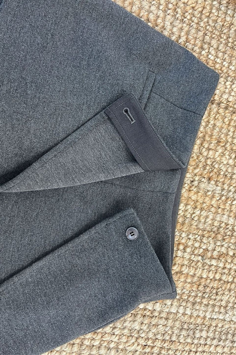 Layered Look Fleece Lined Ruffle Pants